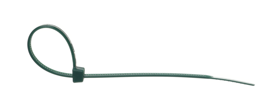  Flexible self locking plastic zip tie, strap isolated on white background, clipping