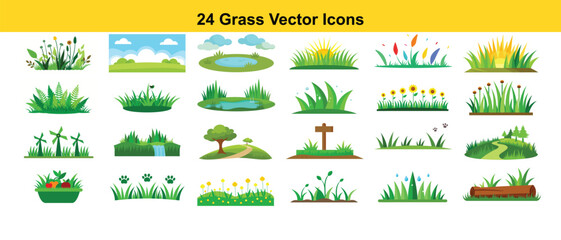 Green grassy landscapes and natural elements nature plants