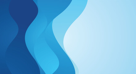 Blue gradient water wave abstract background