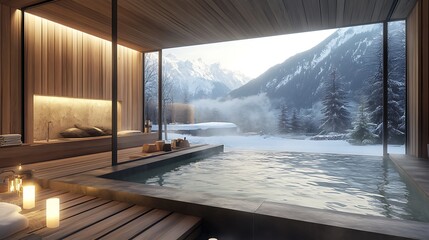 Cozy alpine retreat with a dreamy hot spring