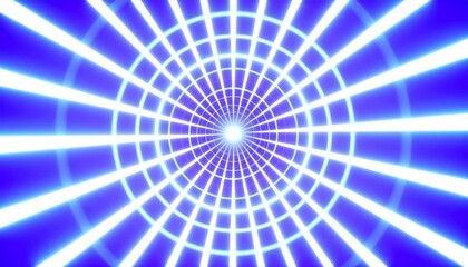Abstract radial light tunnel