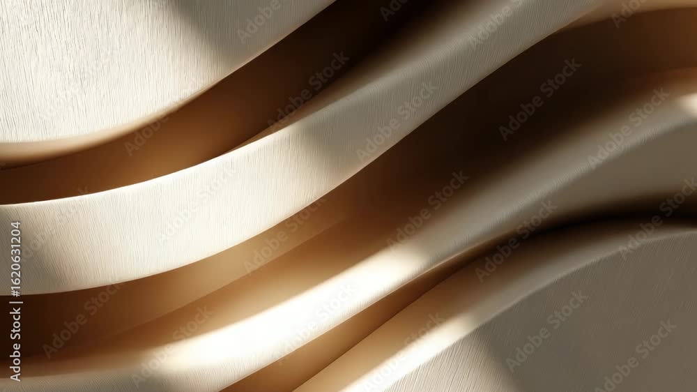 Poster elegant gold and white metallic stripes animation in seamless abstract motion loop