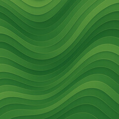 Organic Green Wave Lines Abstract Background
