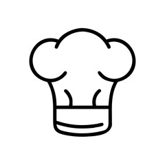 Classic Chef Hat Icon – Professional Culinary Headwear Illustration