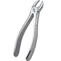 Obraz premium Dental Extraction Forceps Tool isolated on a transparent background medical