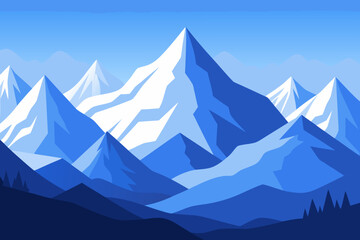 Fototapeta premium mountain landscape with blue sky