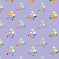 Charming baby print with cute flowers. seamless floral pattern with small flowers 