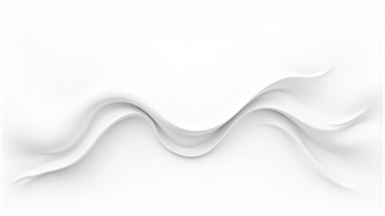 Elegant White Abstract Wave Design for Modern Decor