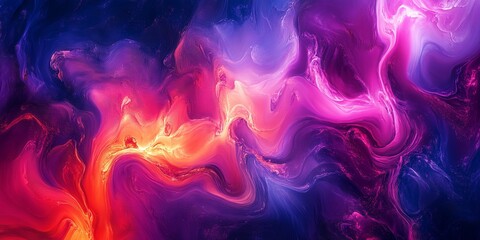 A fluid abstract background with rich colors and organic shapes, the patterns ripple and flow in a mesmerizing dance
