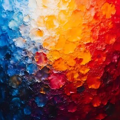 Fragment of multicolored texture painting. Abstract art background. oil on canvas.