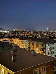 Night View of Ataşehir District in Istanbul, Turkey