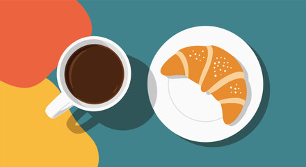 Delightful Morning Coffee and Croissant Breakfast Experience