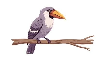 A Colorful Toucan Perched on a Branch Surrounded by Vibrant Tropical Foliage