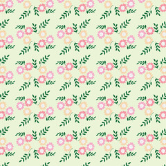 Charming baby print with cute flowers. seamless floral pattern with small flowers 