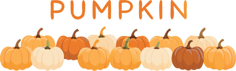 Vector illustration of an autumn pumpkin with a burning fire and abstract background