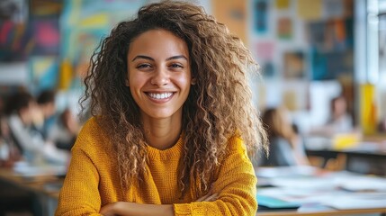 Art classes and tutorials with teacher guiding students, step-by-step demonstrations, focused learners, bright classroom, varied media, encouraging artistic development and skill building