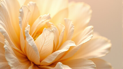 Elegant Soft Peach Flower with Delicate Petals