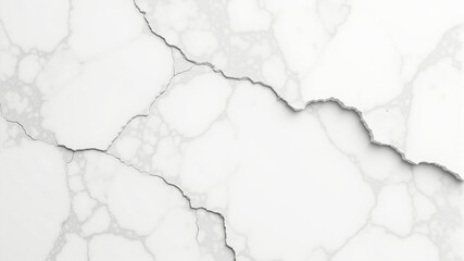 Cracked White Marble Surface with Fine Details