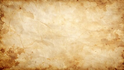 Vintage Parchment Paper Texture Featuring Aged Stains and Light Cracks