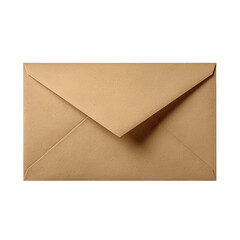Brown Envelope on Black Background Mail Correspondence Paper Texture
