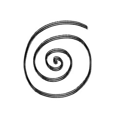 hand drawn sketch of symbol on transparent background