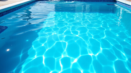 Refreshing Pool Water Reflection and Clarity