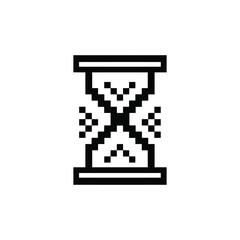 A Pixelated Hourglass Symbolizing the Passage of Time A Retro-Style Sand Timer Icon Representing Deadlines and Time Management A Vintage-Inspired Timekeeping Device