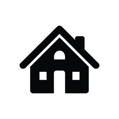 Simple House Home Building Structure Architecture Real Estate Property Living Space on Transparent Background Vector Illustration Design