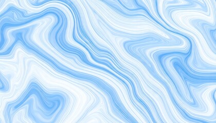 Abstract Blue Marble Swirl Background With White Cloudy Layers And Textured Surface
