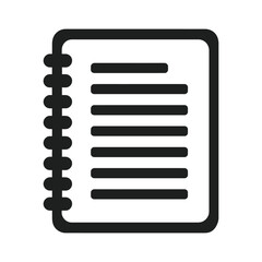 Organized Notebook Icon Vector Illustration A Symbol of Productivity Planning and Record Keeping Essential Design Element for Education Business and Personal Use
