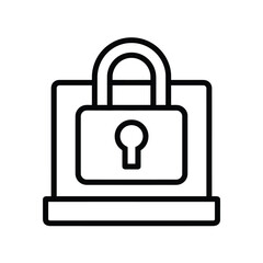 Padlock Silhouette A Secure Symbol of Protection Privacy and Safety Ideal for Security Technology and Confidentiality-Related Visuals and Projects