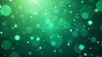 Bright Green Bokeh Background for Design and Photography