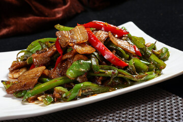 Chinese cuisine, Cantonese cuisine, farmhouse stir fried pork
