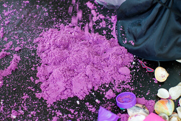 kinetic sand for kids on table