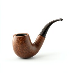Elegant tobacco pipe with a polished finish and curved design.