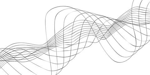 "A Calm and Flowing Abstract Pattern Created with Thin, Interlocking Wavy Lines Arranged Seamlessly in a Vector Format for Use in Tech Interfaces, Modern Art, and Creative Templates"