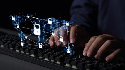 Cyber security protection and cyber security strategies against cyber threats, system hacks,...
