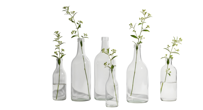Elegant translucent vase collection