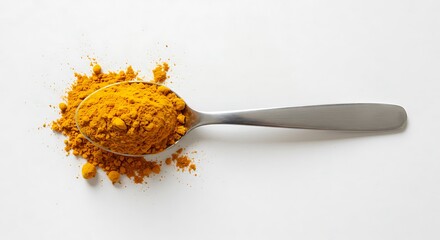 Turmeric Spice Spoon: Golden Culinary Ingredient