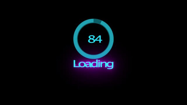 circle arrow icon refresh and reload animated, White color circle Loading bar animation,  loading bar 4k video, Circle loading icon animation progress bar 0-100 on black background.