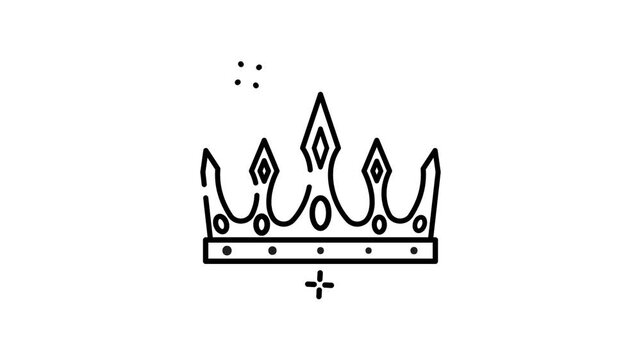 Elegant crown design, perfect for luxury brands, logos, and regal themed projects with a sophisticated feel