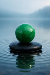 zen stones and water