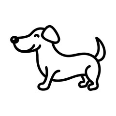 vector illustration of a dog