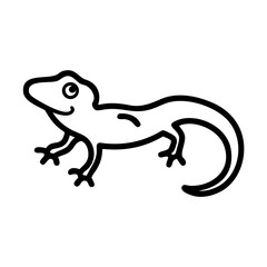 vector illustration of a lizard