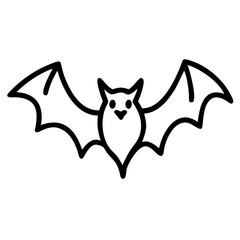 vector illustration of a bat