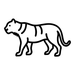vector illustration of a tiger