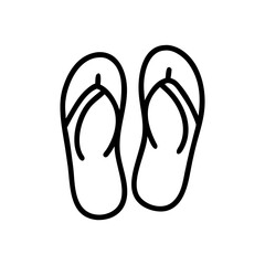 icon flip flops vector illustration
