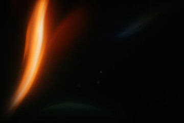 Light leaks and color streaks over black background for photography or video editing effects

