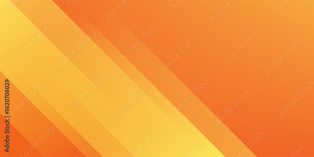 Poster abstract orange and yellow geometric background. dynamic shapes composition. cool background design 