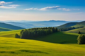 Fototapeta premium landscape with mountains and lake